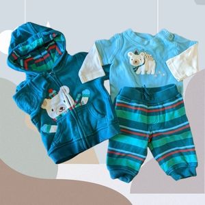 Gymboree Snow Bear 3 piece set